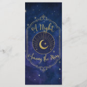 Een nacht tussen de sterren hemelse hemel menu (Achterkant)