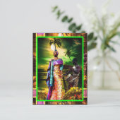 Een nacht van Afrikaans ritme Briefkaart (Staand voorkant)