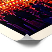 Een nacht van feestelijk licht ontwerp poster (Hoek)