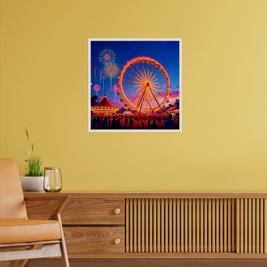 Een nacht van feestelijk licht ontwerp poster (Woonkamer 2)