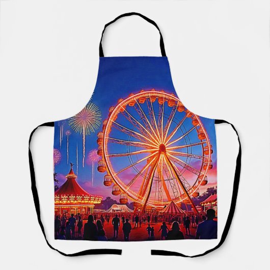 Een nacht van feestelijk licht ontwerp schort (Voorkant)