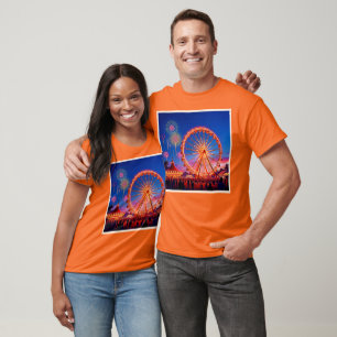 Een nacht van feestelijk licht ontwerp t-shirt