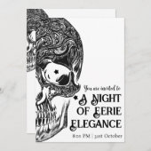 Een nacht van griezelige elegantie en luxe Hallowe Kaart (Voorkant / Achterkant)