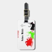 Een nacht van kerstliederen en kerstliederen Hakun Bagagelabel (Voorkant verticaal)