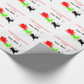 Een nacht van kerstliederen en kerstliederen Hakun Cadeaupapier (Hoek)