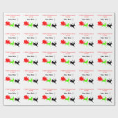 Een nacht van kerstliederen en kerstliederen Hakun Cadeaupapier (Vlak)