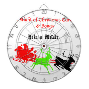 Een nacht van kerstliederen en kerstliederen Hakun Dartbord