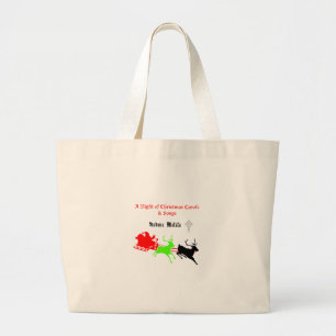 Een nacht van kerstliederen en kerstliederen Hakun Grote Tote Bag