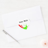 Een nacht van kerstliederen en kerstliederen Hakun Hart Sticker (Envelop)