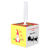 Een nacht van kerstliederen en kerstliederen Hakun Kubus Ornament (Voorkant hoekig)