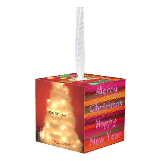 Een nacht van kerstliederen en kerstliederen Hakun Kubus Ornament (Achter hoekig)