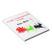 Een nacht van kerstliederen en kerstliederen Hakun Notitieblok (Schuin)