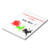 Een nacht van kerstliederen en kerstliederen Hakun Notitieblok (Linkerzijde)