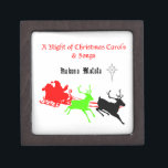 Een nacht van kerstliederen en kerstliederen Hakun Premium Bewaar Doosje<br><div class="desc">Sing Along Christmas - Carols & Feestelijke vreugde Transformeer uw huis in een winterwonderland met dit op Christmas Carol geïnspireerde decor! Van gezellige kussens tot prachtige wandkunst, dit feestelijke ontwerp brengt de warmte en het plezier van vakantiemuziek in uw ruimte. Perfect voor vakantie decoreren of cadeau aan een kerst liefhebber!...</div>