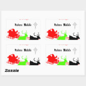 Een nacht van kerstliederen en kerstliederen Hakun Rechthoekige Sticker (Vel)