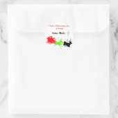 Een nacht van kerstliederen en kerstliederen Hakun Ronde Sticker (Tas)