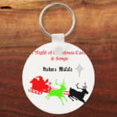 Een nacht van kerstliederen en kerstliederen Hakun Sleutelhanger (Voorkant)