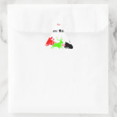 Een nacht van kerstliederen en kerstliederen Hakun Sticker (Tas)