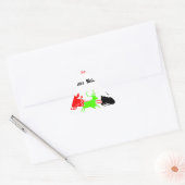 Een nacht van kerstliederen en kerstliederen Hakun Sticker (Envelop)