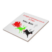 Een nacht van kerstliederen en kerstliederen Hakun Tegeltje (Zijkant)