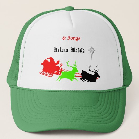 Een nacht van kerstliederen en kerstliederen Hakun Trucker Pet (Voorkant)