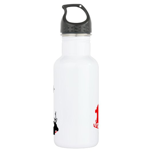 Een nacht van kerstliederen en kerstliederen Hakun Waterfles (Achterkant)