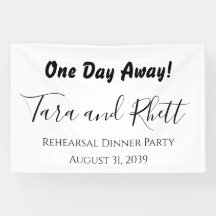 Eén nacht verwijderd Rehearsal Dinner Party Banner