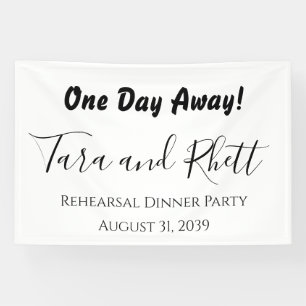 Eén nacht verwijderd Rehearsal Dinner Party Banner