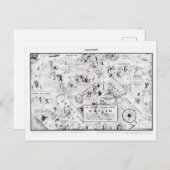 Een nachtclubkaart van Harlem, 1933 Briefkaart (Voorkant / Achterkant)