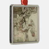 Een nachtdagdroomfeest metalen ornament (Rechts)