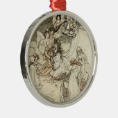 Een nachtdagdroomfeest metalen ornament (Rechts)