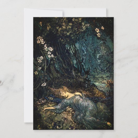 Een nachtdroombeeld in de Midzomer Kaart (Voorkant)