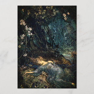 Een nachtdroombeeld in de Midzomer Kaart