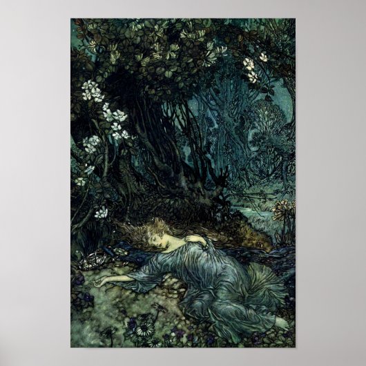 Een nachtdroombeeld in de Midzomer Poster (Voorkant)