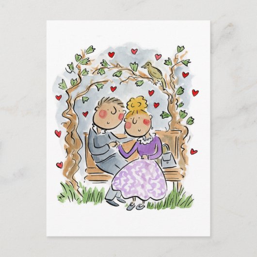 Een nachtegaal zong op Berkeley Square Briefkaart (Voorkant)