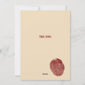 Een nachtelijk rendez-vous aan het einde van de we feestdagenkaart (Achterkant)