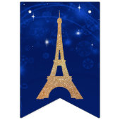 Een nachtfeest in Parijs die een banner bundelt (Eerste vlag)