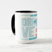 Een nachtleven rijden mok (Voorkant links)