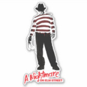 Een nachtmerrie op Elm Street | Freddy Krueger Sticker (Voorkant)