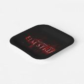 Een nachtmerrie op Elm Street | Gebleke tekst Papieren Bordje (Gebogen)