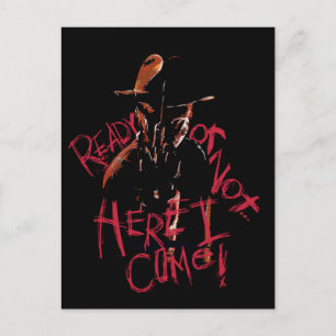 Een nachtmerrie op Elm Street   Klaar of niet Feestdagenkaart