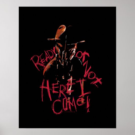 Een nachtmerrie op Elm Street | Klaar of niet Poster (Voorkant)