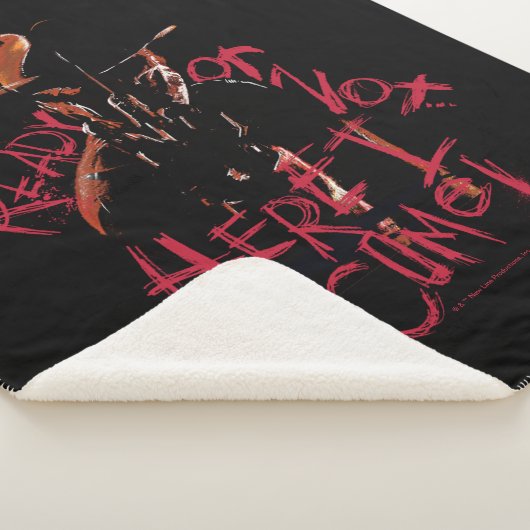 Een nachtmerrie op Elm Street | Klaar of niet Sherpa Deken (3/4)