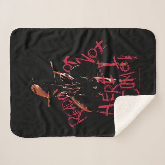 Een nachtmerrie op Elm Street | Klaar of niet Sherpa Deken (Voorkant (horizontaal))