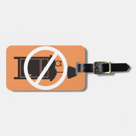 Eén nachtstandaard bagagelabel (Voorkant horizontaal)