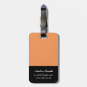 Eén nachtstandaard bagagelabel (Achterkant verticaal)