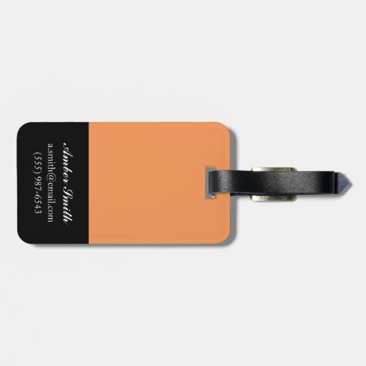 Eén nachtstandaard bagagelabel (Achterkant horizontaal)