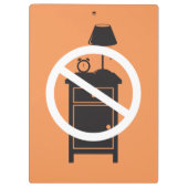 Eén nachtstandaard klembord (Achterkant)