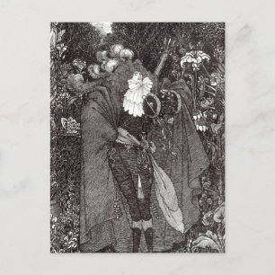 Een Nachtstuk door Aubrey Beardsley Ansichtkaart Briefkaart