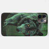 Een nachtwolf: de alfa van het bos Case-Mate iPhone case (Achterkant (horizontaal))